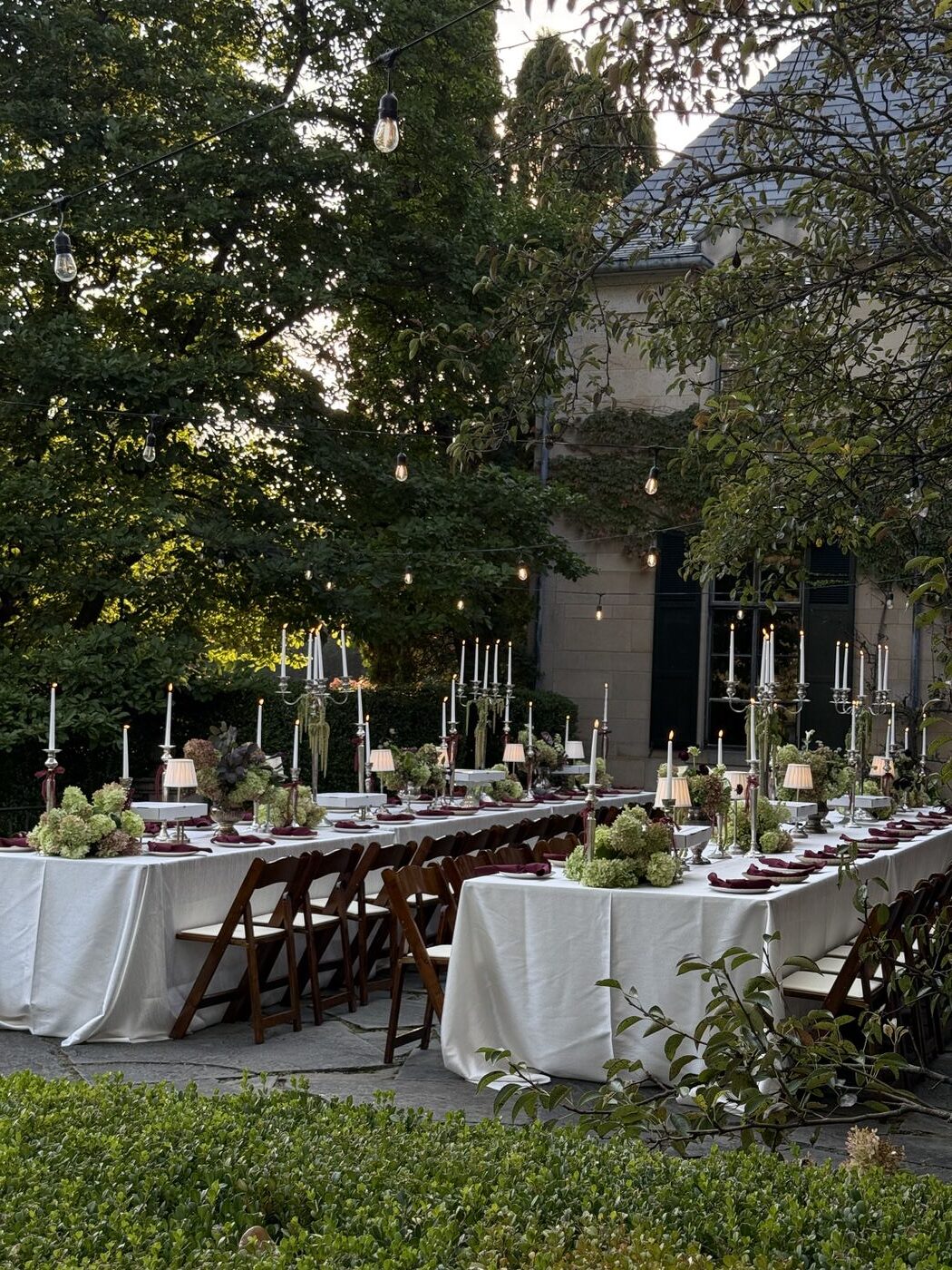 greencrest manor rehearsal dinner beautiful table scapes 
